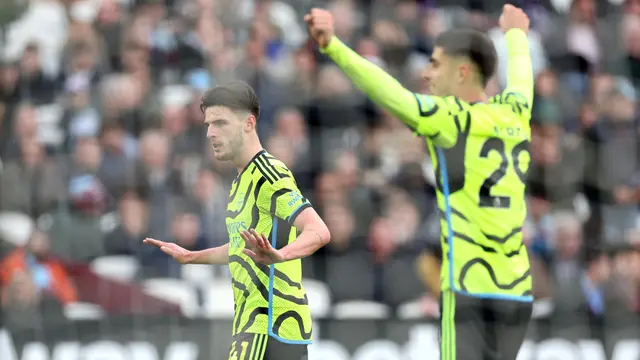 Foto: Momen Declan Rice Tahan Selebrasi Demi Hormati Sang Mantan