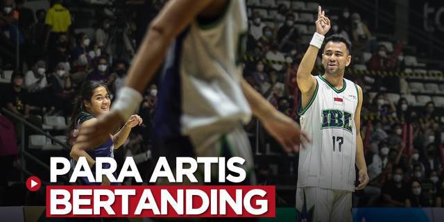 VIDEO: Komentar Raffi Ahmad dan Para Artis Merasakan Bertanding Basket di Celebrity Game IBL All Star 2022