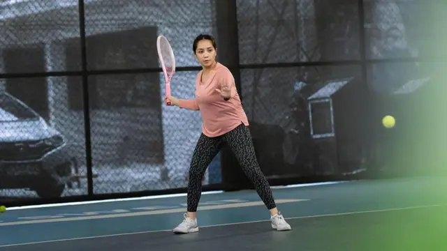 Nagita Slavina berlatih intens jelang turnamen. (credit: instagram.com/raffinagita1717)