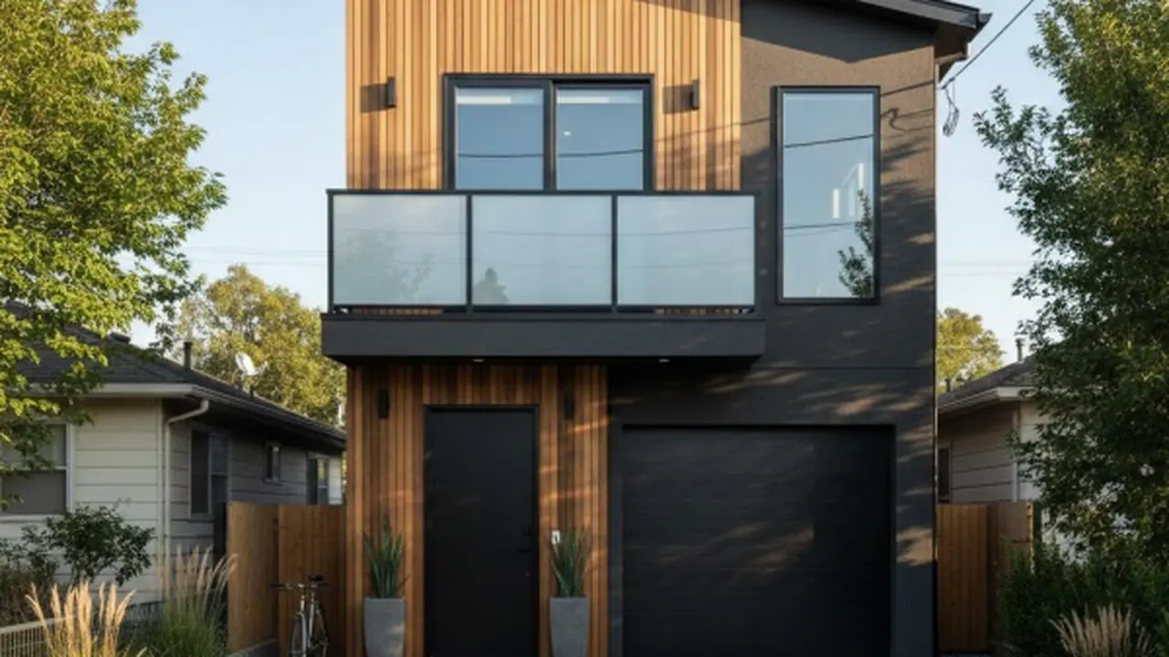 Desain Rumah di Lahan Bekas Kontrakan yang Kecil Tapi Tetap Stylish/Gemini AI