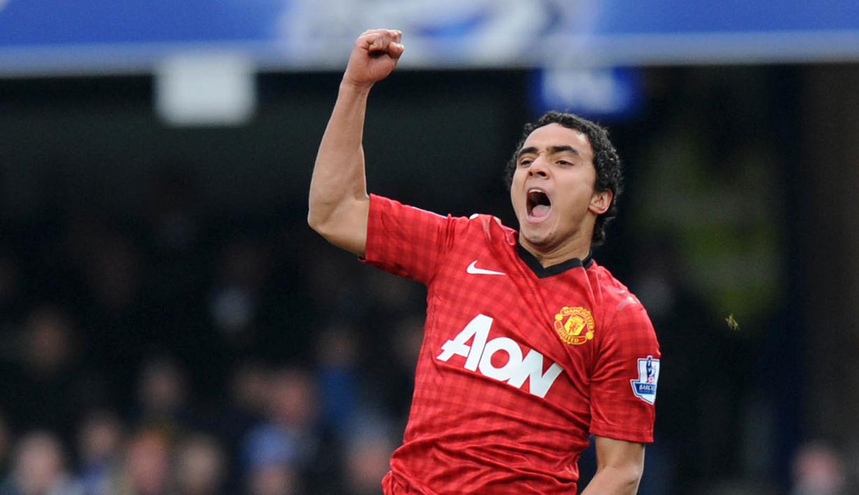 Rafael Da Silva - Rafael menampilkan kualitas dan konsistensi selama berada di tim utama Manchester United. Musim terbaiknya datang sebagai bek kanan pilihan utama ketika Manchester United memenangkan liga pada 2012-2013. (AFP/Olly Greenwood)