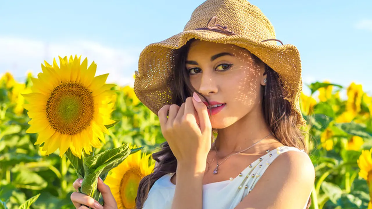 bunga matahari cantik mandiri