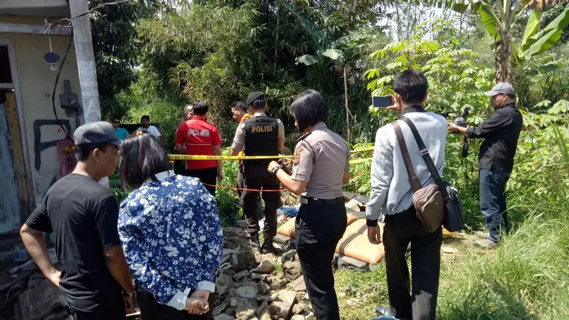 Lokasi temuan sandal bocah yang ditemukan tewas dalam karung