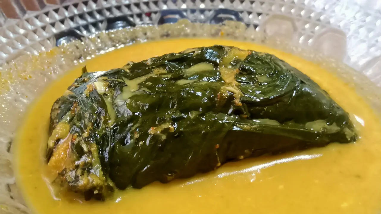 Gulai Paluik kuliner khas Kabupaten Limapuluh Kota Sumatera Barat. (Liputan6.com/ Novia Harlina)