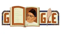 Raja Haji Ahmad Tampil Sebagai Google Doodle Hari Ini. (Doc: Google Doodle)