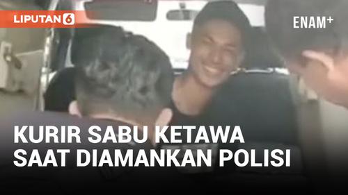 VIDEO: Kurir Sabu Masih Sempat Tertawa Saat Diciduk Polisi