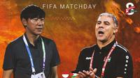 FIFA Matchday - Timnas Indonesia Vs Palestina_Duel Pelatih: Shin Tae-yong Vs Makram Daboub (Bola.com/Adreanus Titus)