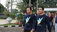 MenPAN-RB Asman Abnur bersama Wali Kota Bogor Bima Arya Sugiarto. (Liputan6.com/Achmad Sudarno)