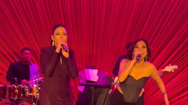 Bunga Citra Lestari saat Hadir di Ulang Tahun Maia Estianty ke-50 dengan look santai. [@papaedwan_beneran]