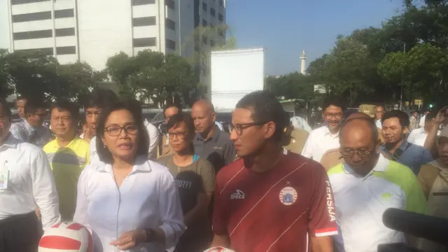 Sri Mulyani dan Sandiaga Uno