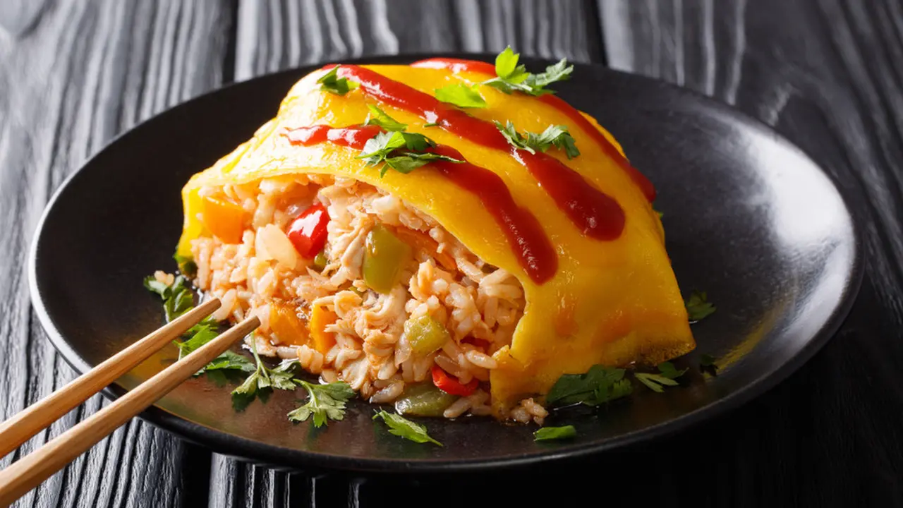 omurice nasi goreng telur dadar