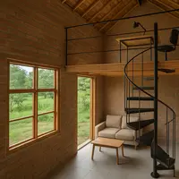 Model Rumah Mungil di Desa dengan Mezzanine Minimalis (Foto: ChatGPT)