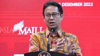 Menteri Kesehatan RI Budi Gunadi Sadikin memberikan keterangan pers usai sesi 'Penyerahan DIPA dan Buku daftar Alokasi Transfer ke Daerah Tahun Anggaran 2023' di Istana Negara Jakarta pada Kamis, 1 Desember 2022. (Dok Biro Pers Sekretariat Presiden RI)