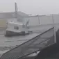 Kondisi Bandara Princess Juliana di Karibia yang porak-poranda akibat terjangan Badai Irma. (Twitter/bondtehond)