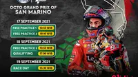 Jadwal dan Link Live Streaming MotoGP San Marino 2021 di Vidio, 17 Hingga 19 September 2021. (Sumber : dok. vidio.com)