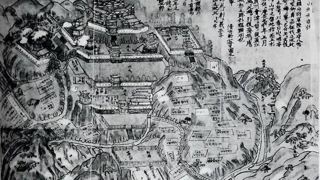 Ilustrasi Kastil Kasugayama, Benteng Pertahanan Uesugi Kenshin (Wikimedia Commons)