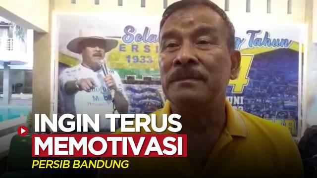 Berita video Umuh Muchtar, yang baru saja bertambah usia, ingin terus memotivasi Persib Bandung.