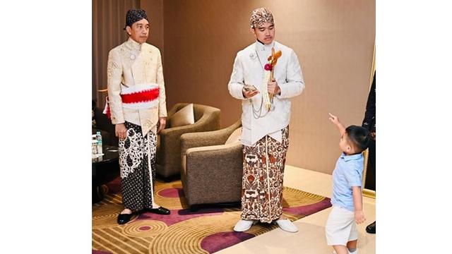 7 Potret Tingkah Kocak Nahyan di Momen Pernikahan Kaesang-Erina, Curi Perhatian