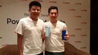 Marketing Director of Realme Southeast Josef Wang (kiri) dan Product Manager Realme Indonesia Felix Christian (kanan). Liputan6.com/ Agustin Setyo Wardani