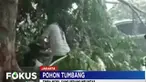 Warga langsung bergotong royong memindahkan dahan dan ranting pohon yang menutupi badan mobil agar mobil bisa dievakuasi.