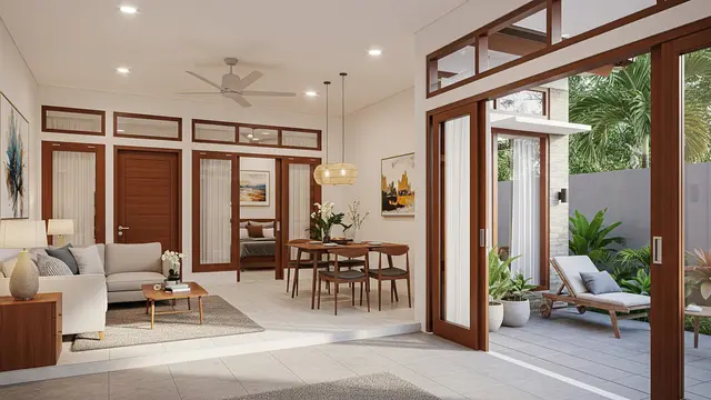 Tata Letak Terbuka (Open-Plan Layout)