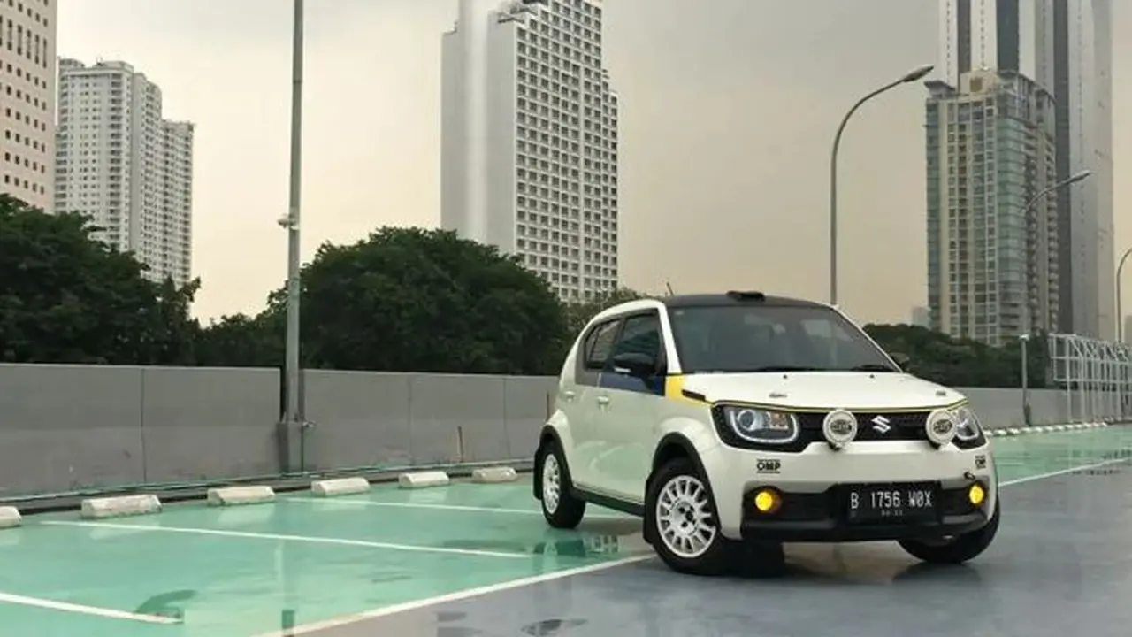 Modifikasi SuzukI Ignis bergaya rally