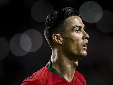 Berikut lima daftar rekor baru yang dapat dipecahkan oleh ronaldo di pagelaran akbar Euro 2020 (Euro 2021). (Foto: AFP/Patricia De Melo Moreira)