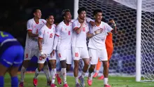 Timnas Myanmar merayakan kemenangan atas Filipina pada laga Grup B di Piala AFF 2026 di New Clark City Athletics Stadium, Selasa (28-7-2026). (Dok. aseanutdfc.com)