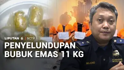 Belasan kilogram bubuk padat mengandung emas disita saat hendak diselundupkan ke Singapura. Penyelundupan puluhan bungkus bubuk emas ilegal itu diduga terkait dengan jaringan internasional.