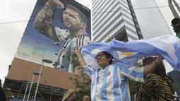 Tepat satu tahun yang lalu pada hari ini, pada 18 Desember 2022, Argentina menjadi juara Piala Dunia 2022. (AP Photo/Gustavo Garello)