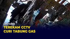 Dua orang emak-emak melakukan aksi nekat mencuri tabung gas di sebuah toko di daerah kabupaten Banyuwangi, Jawa Timur.