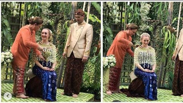 Reuni Bambang Trihatmodjo Dan Halimah Di Acara 7 Bulanan Istri Bule Panji Showbiz Liputan6 Com