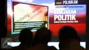Sebuah slide ditampilkan saat peluncuran buku berjudul 'Mewujudkan Janji Kemerdekaan', Jakarta, Selasa (12/1/2016). NSC berfokus untuk menjawab persoalan kebijakan nasional dan isu-isu bangsa. (Liputan6.com/Yoppy Renato)