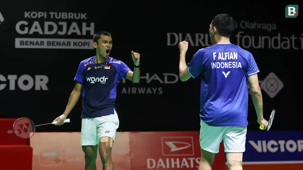 Foto: Jinakkan Sesama Wakil Indonesia, Fajar Alfian/Muhammad Fikri Melaju ke Perempat Final Indonesia Masters 2026