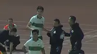 Elkan Baggott melakoni debut bersama Timnas Indonesia senior di laga uji coba melawan Afghanistan. (Tangkapan Layar Vidio)
