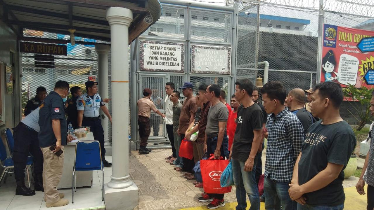 Napi Lapas Tanjung Gusta Medan bebas