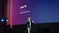 Consumer Business Lead , Lenovo Asia Pasific, Leon Yu, dalam gelaran Lenovo Innovate '24, di Bangkok, Thailand.