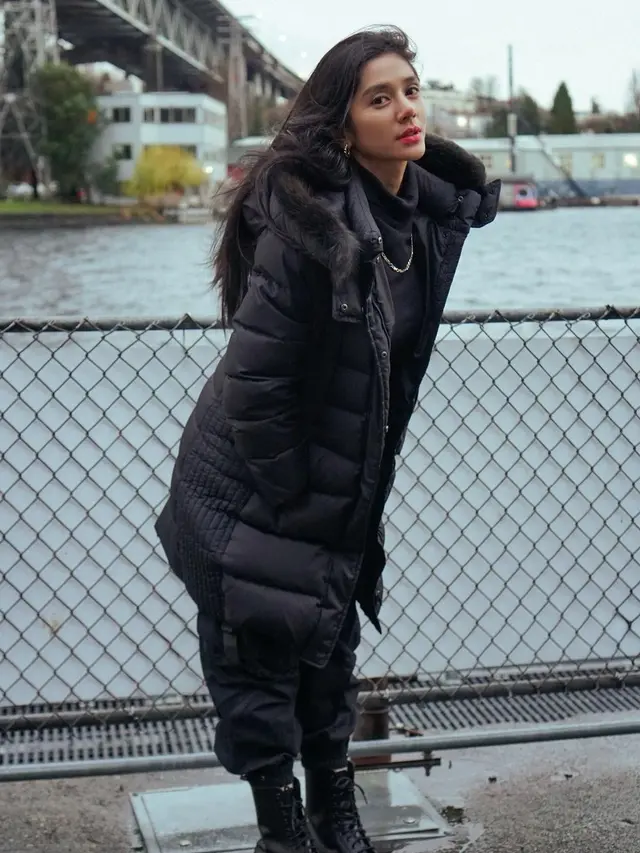 Fanny Ghassani liburan akhir tahun 2021 di Seattle, Amerika Serikat