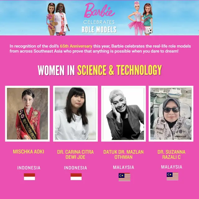 Selamat! Mischka Aoki Terpilih jadi Barbie Role Models Se-Asia Tenggara