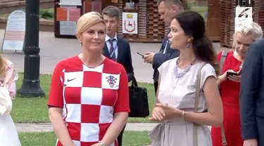 Presiden Kroasia, Kolinda Grabar menjadi sorotan selama piala dunia 2018.