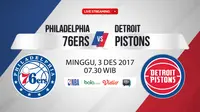 Philadelphia 76ers Vs Detroit Pistons (Bola.com/Adreanus Titus)