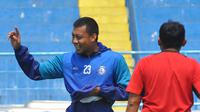 Kapten Arema FC, Hamka Hamzah. (Bola.com/Iwan Setiawan)