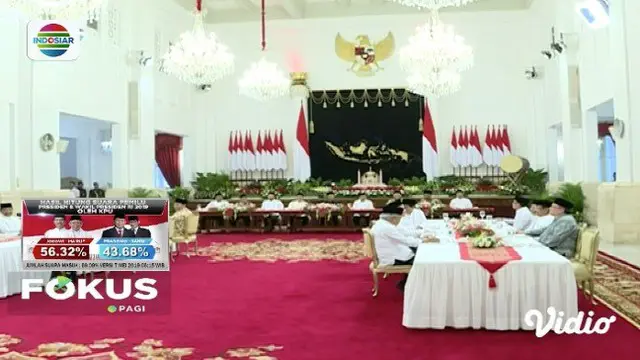 Presiden Jokowi buka buasa bersama pimpinan lembaga tinggi negara sambil konsultasikan rencana pemindahan Ibu Kota.