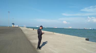 Pelabuhan Bandar Bakau Jaya (BBJ) Bojonegara, Serang, Banten. (Yandhi/Liputan6.com)
