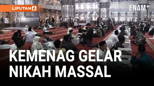 VIDEO: Kementerian Agama Gelar Nikah Massal di Masjid Istiqal, Jakarta