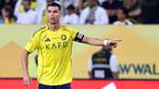 Cristiano Ronaldo menambah catatan golnya dalam laga lanjutan Liga Arab Saudi antara Al-Nassr melawan Al-Najma di Al-Awwal Park Stadium, Riyadh, Jumat (03/04/2026) waktu setempat. (AFP/Fayez Nureldine)