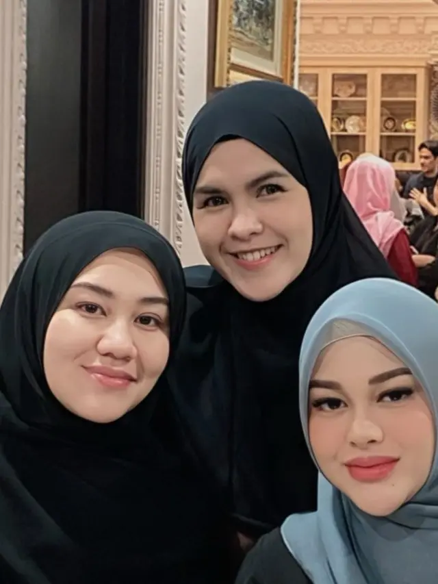 Potret Aaliyah Massaid, Nada Sikkah, dan Aurelie Hermansyah (Sumber: Instagram/nengnada11)