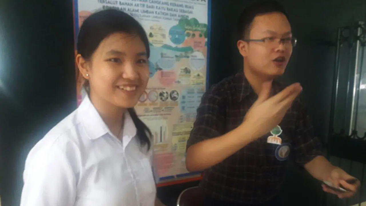 Devina Grisella, siswi SMA Santa Laurensia Alam Sutera. Liputan6.com/Pramita Tristiawati