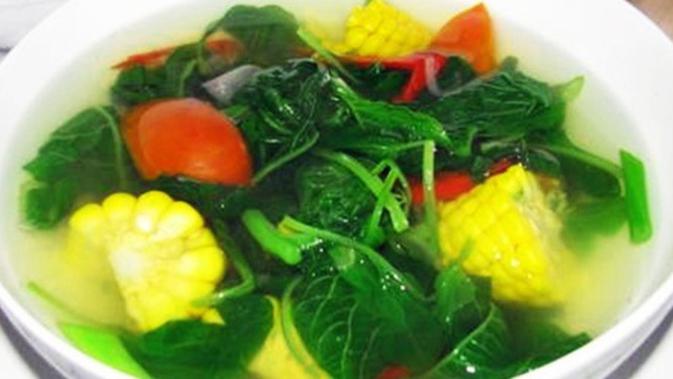 Resep Sayur Bening Bayam Dengan Jagung Gurih Lifestyle Fimela Com