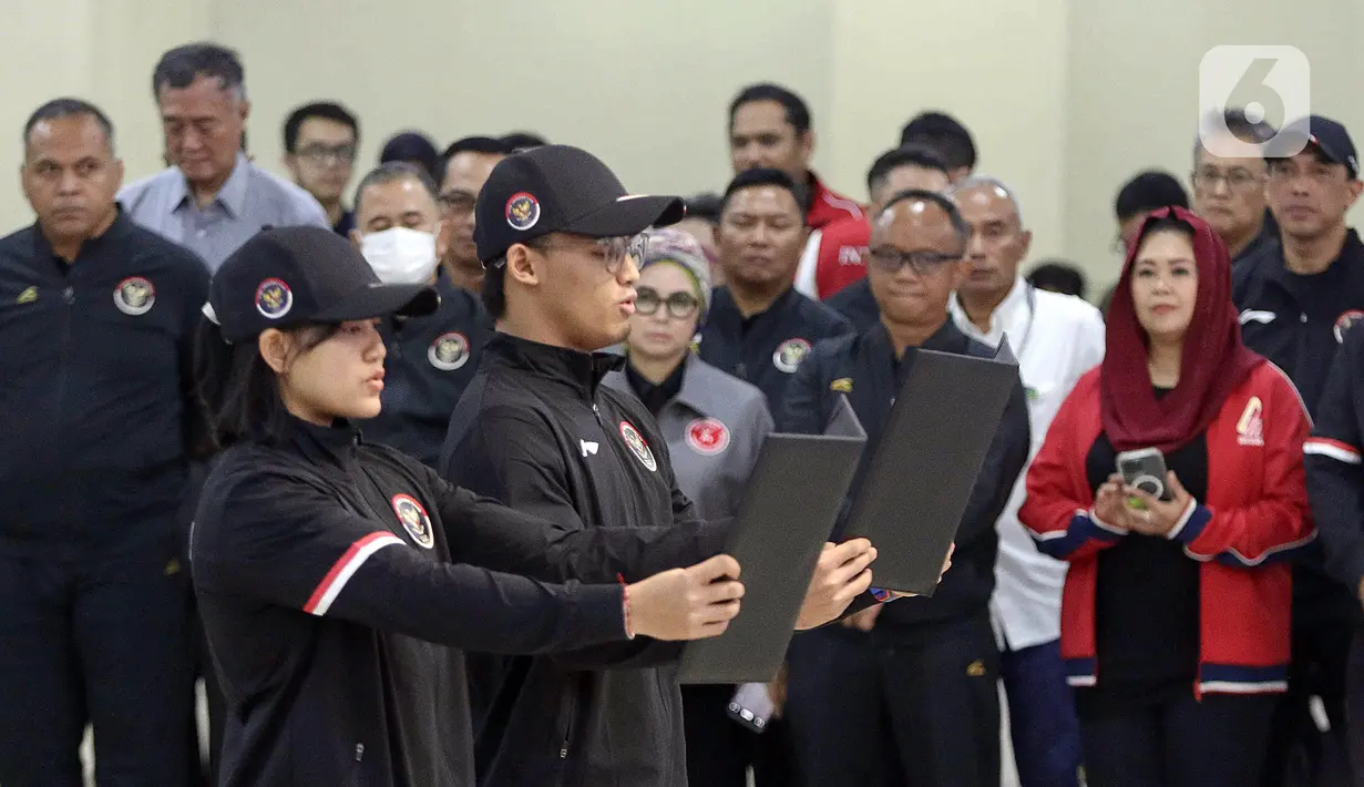 29 atlet dari 12 cabang olahraga akan mewakili Indonesia di Olimpiade Paris 2024. (Liputan6.com/Herman Zakharia)